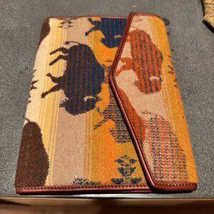 Pendleton Wool & Leather Buffalo Travel Wallet / Organizer